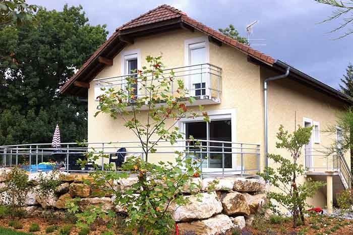 Garde corps inox vitre