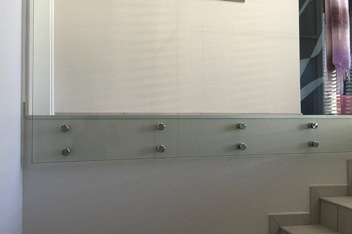 Garde corps intérieur en verre de sécurité